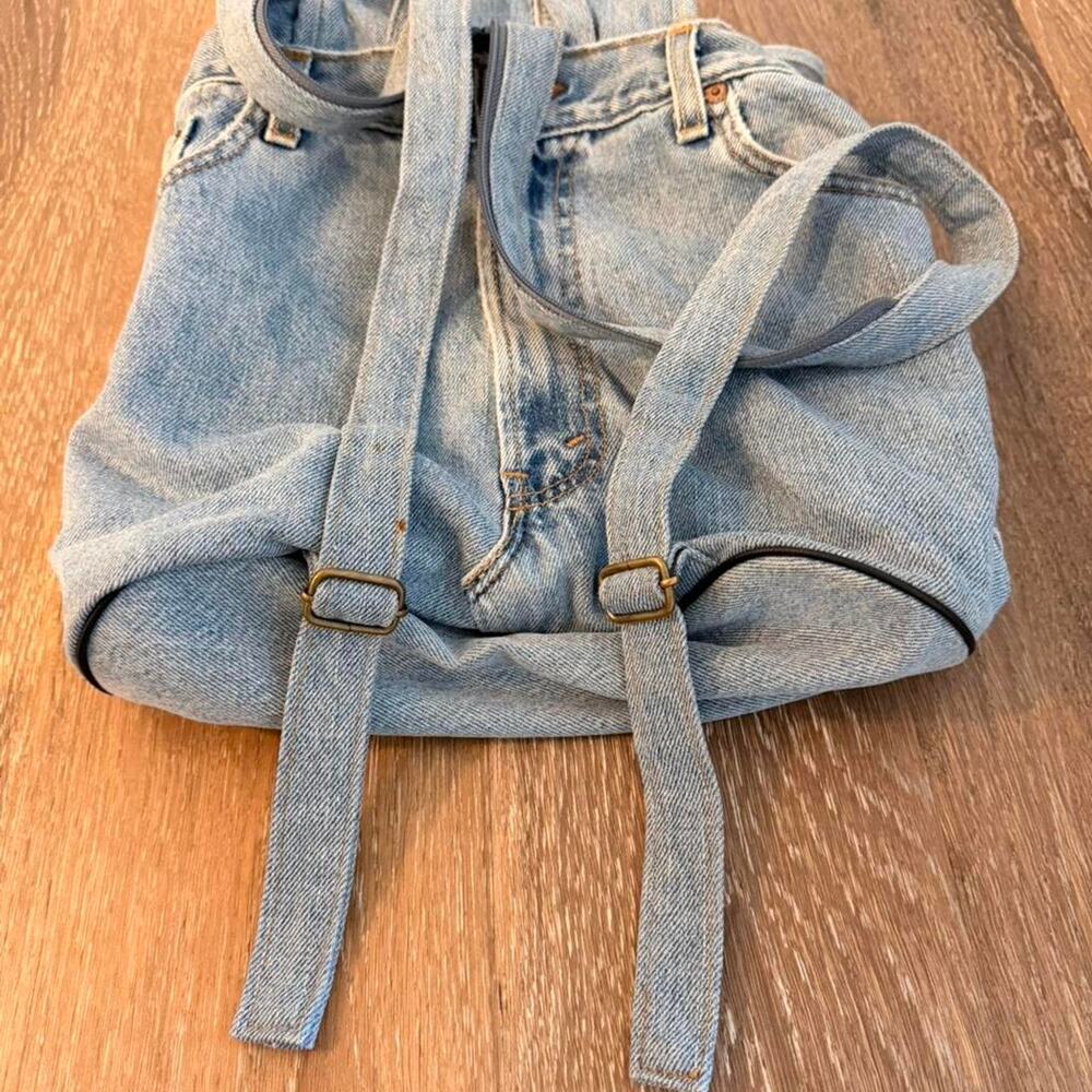 Levi's Light Blue Denim Crossbody Backpack - Picture 7 of 8